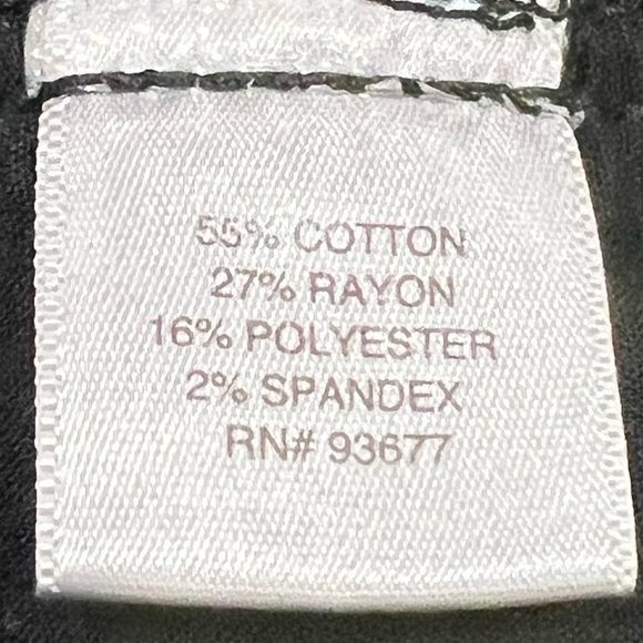 Belle + Skye Black Skinny Distressed Rough Hem Jeans Size 16 Women’s - Picture 5 of 5